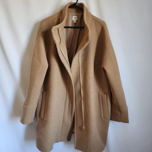 J.Crew Women's Tan / Camel / Brown Wool Blend Coat - Picture 2 of 5
